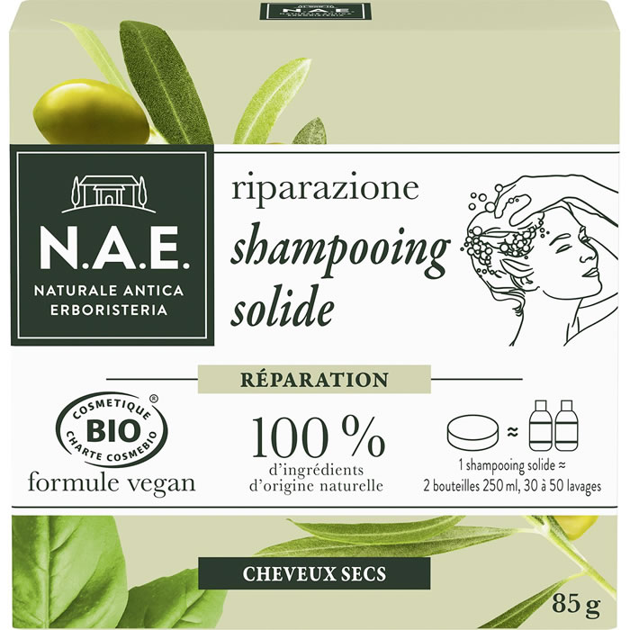 N.A.E. Shampoing solide bio à l'huile d'olive