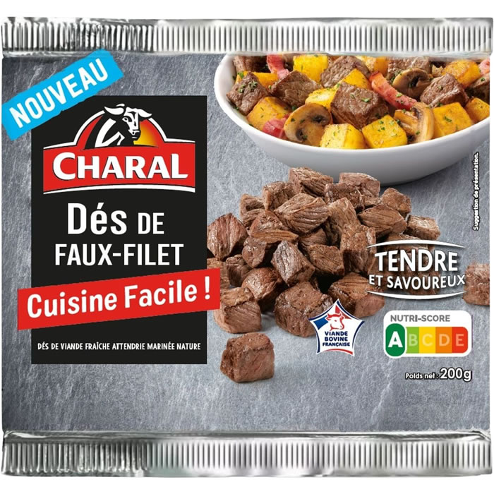 CHARAL Dés de viande de bœuf marinée