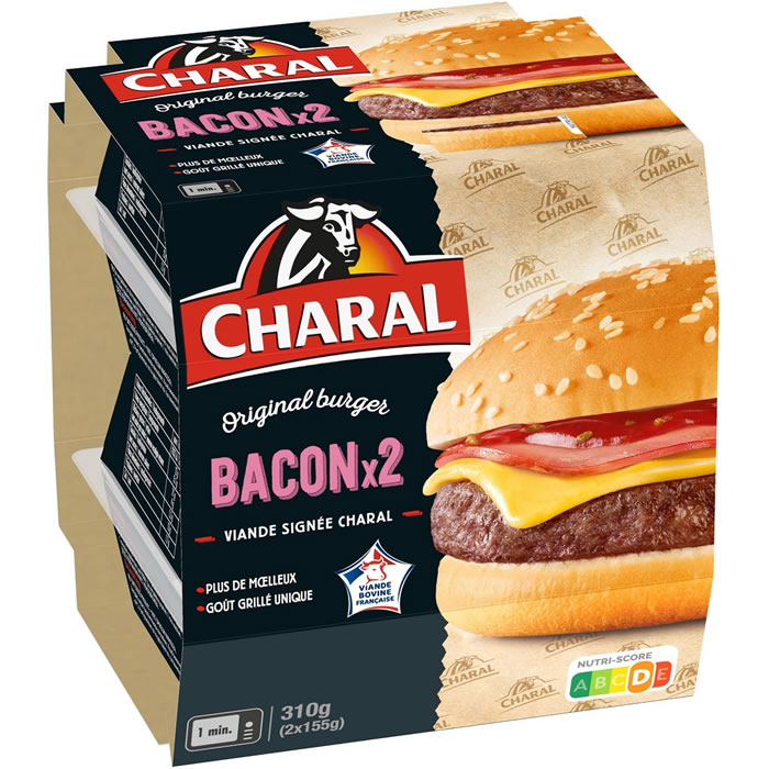 CHARAL Original burger Cheeseburgers au bacon