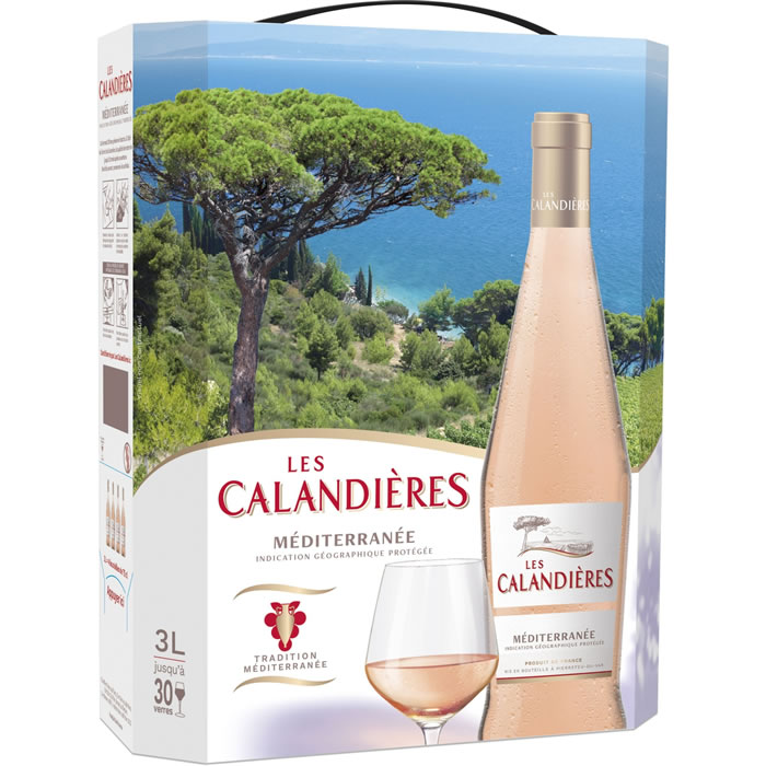 MÉDITERRANÉE Les Calandières Vin rosé IGP