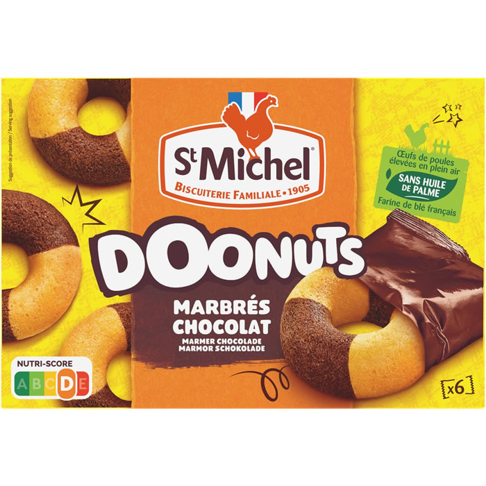 ST MICHEL Doonuts Gâteau marbré au chocolat
