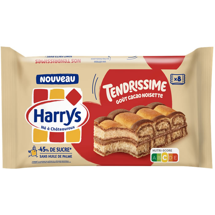 HARRYS Tendrissime Gâteaux moelleux au chocolat et noisette