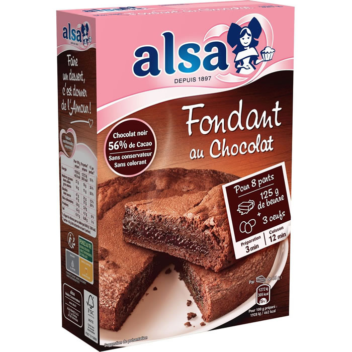 ALSA Préparation pour fondant au chocolat