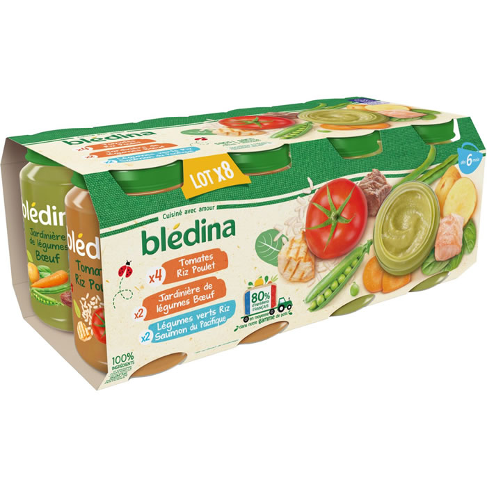 Blédina - Petit pot bébé dès 6 mois jardinière de légumes bœuf BLEDINA