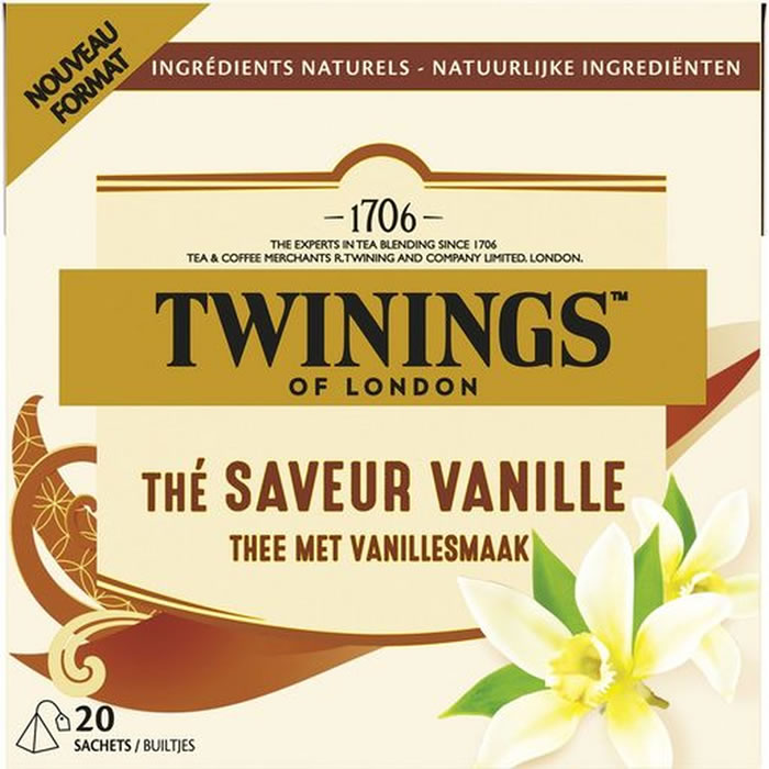 TWININGS Thé noir à la vanille