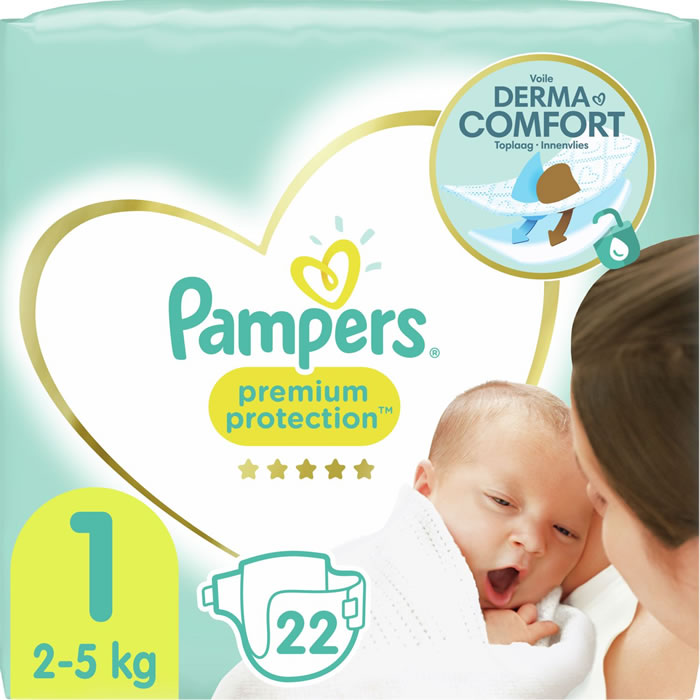 PAMPERS : Prenium Protection - Couches taille 1 (2-5 kg) - chronodrive