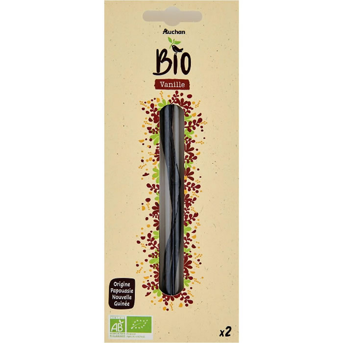 AUCHAN Gousse de vanille bio