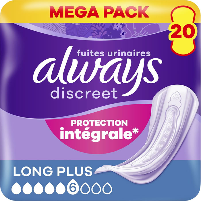 ALWAYS Discreet Protèges-slips absorbants femme pour fuites urinaires
