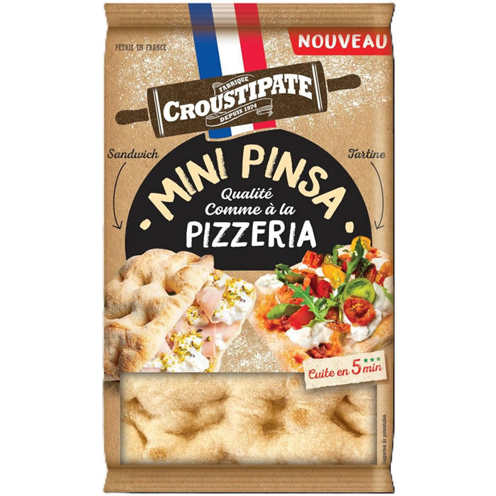 CROUSTIPÂTE Mini pinsa à garnir