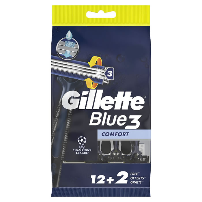 GILLETTE Blue 3 Confort Rasoir jetable 3 lames