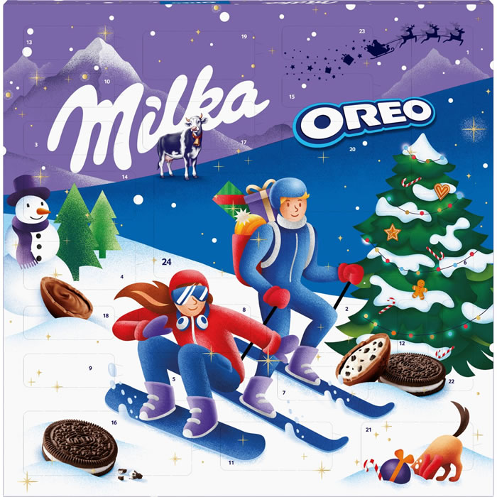 MILKA Oreo Calendrier de l'Avent chocolat
