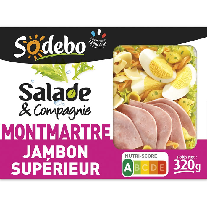 SODEBO Salade & Compagnie Salade Montmartre au jambon, oeufs et emmental