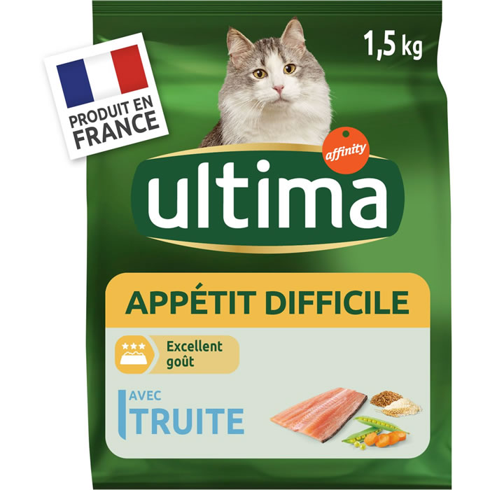ULTIMA Appétit difficile Croquettes Truite et Riz