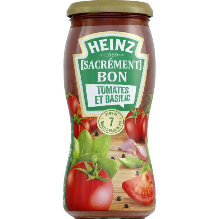 HEINZ Sacrément Bon Sauce pour pâtes tomates basilic