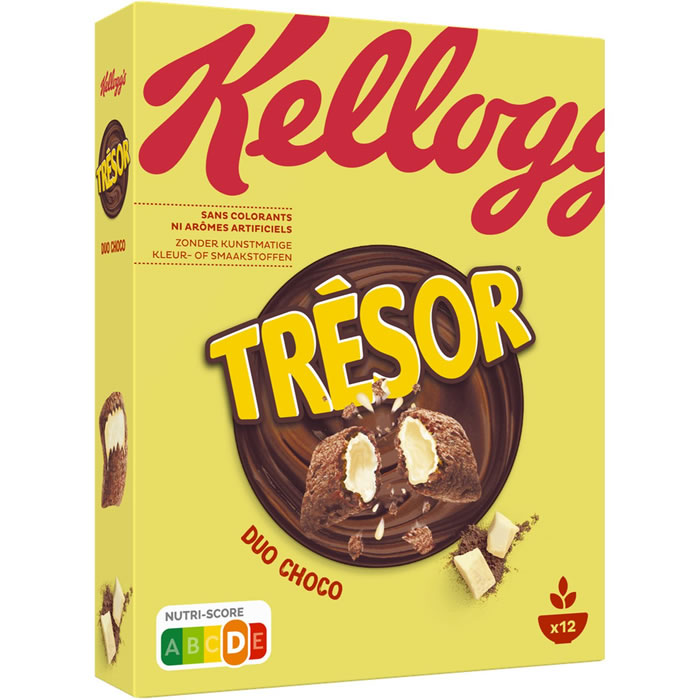 KELLOGG'S Trésor Céréales fourrées aux deux chocolats