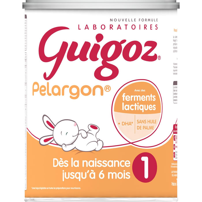 GUIGOZ Pelargon Lait 1er âge en poudre 0/6 mois