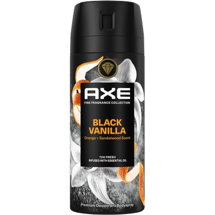 AXE Black Vanilla Déodorant spray homme vanille 72h