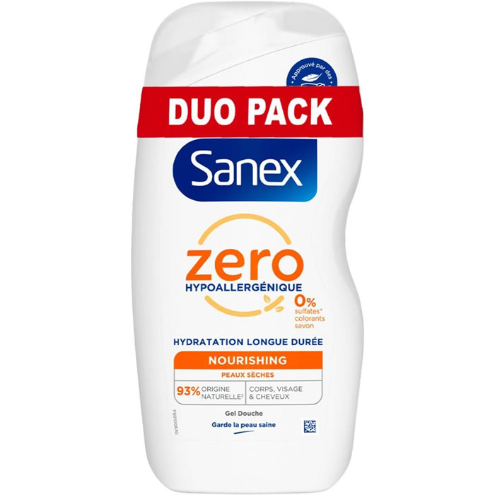 SANEX Zéro % Gel douche nourrissant
