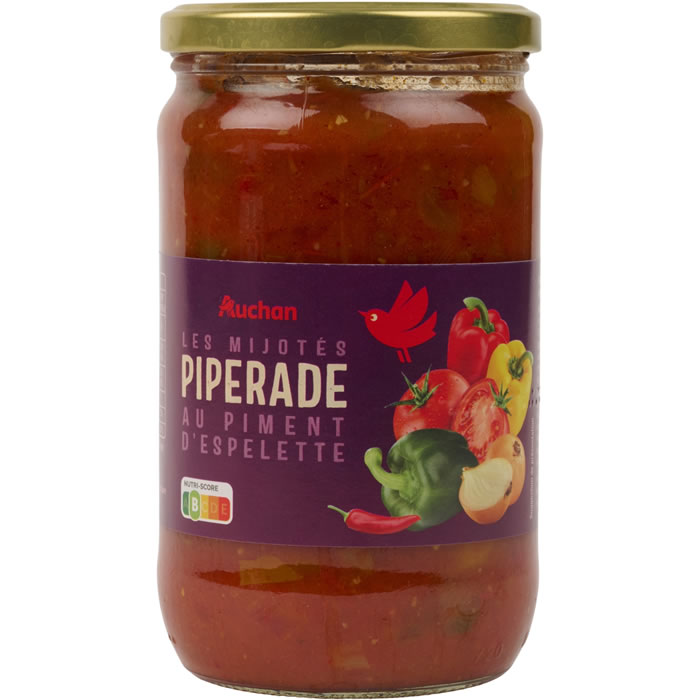 AUCHAN Piperade au piment d'espelette