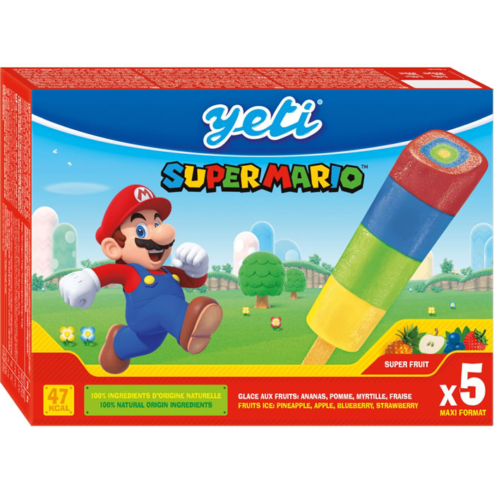 YETI Super Mario Bâtonnets glacés à l'eau aromatisée aux fruits