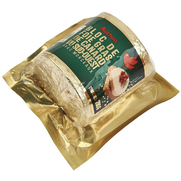 AUCHAN Foie gras de canard avec morceaux Sud-Ouest IGP
