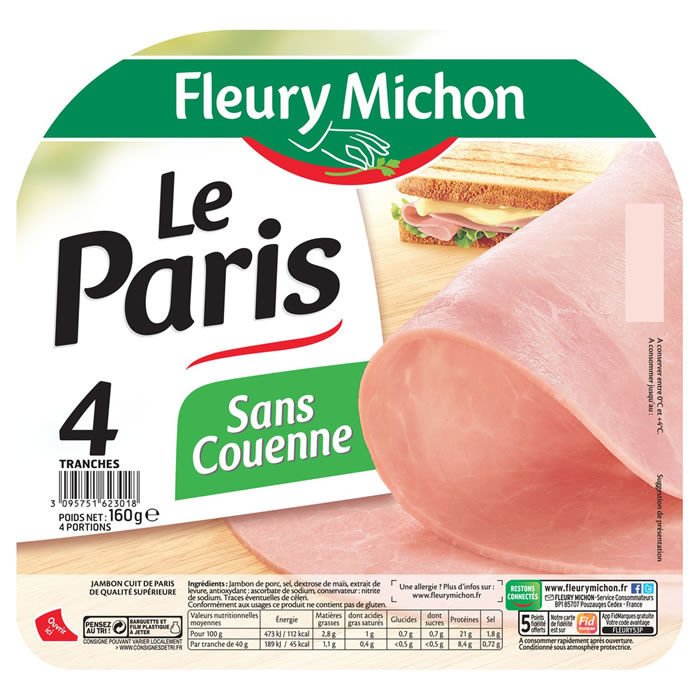 FLEURY MICHON Jambon de Paris cuit