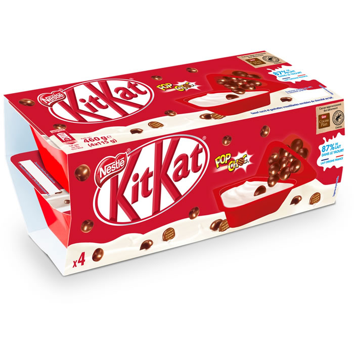 NESTLE Kit Kat Yaourts sucrés avec billes de chocolat