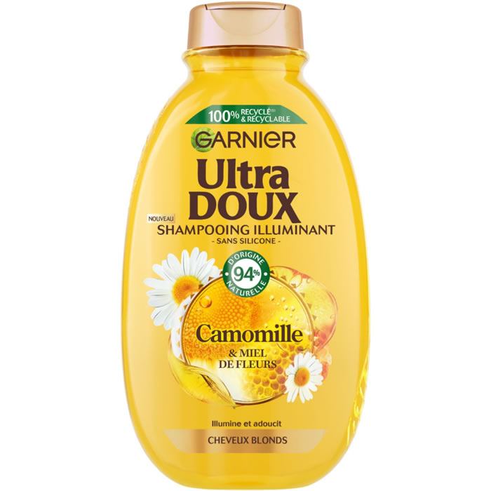 GARNIER Ultra Doux Shampoing à la camomille et au miel de fleurs