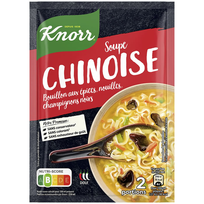 KNORR Soupe déshydratée chinoise aux épices et champignons noirs