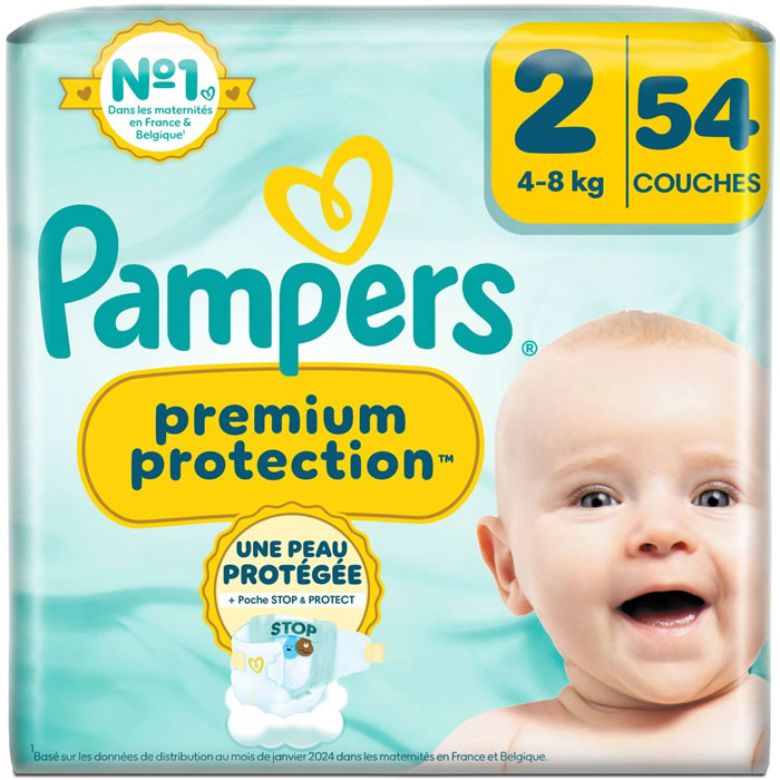 PAMPERS Premium Protection Couches taille 2 (4-8 kg)