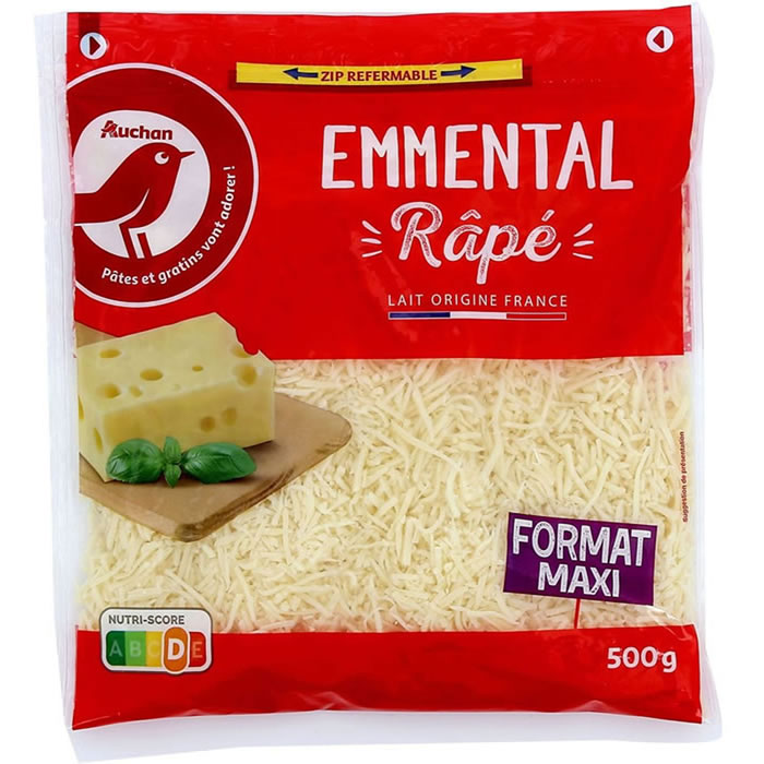 AUCHAN Emmental râpé