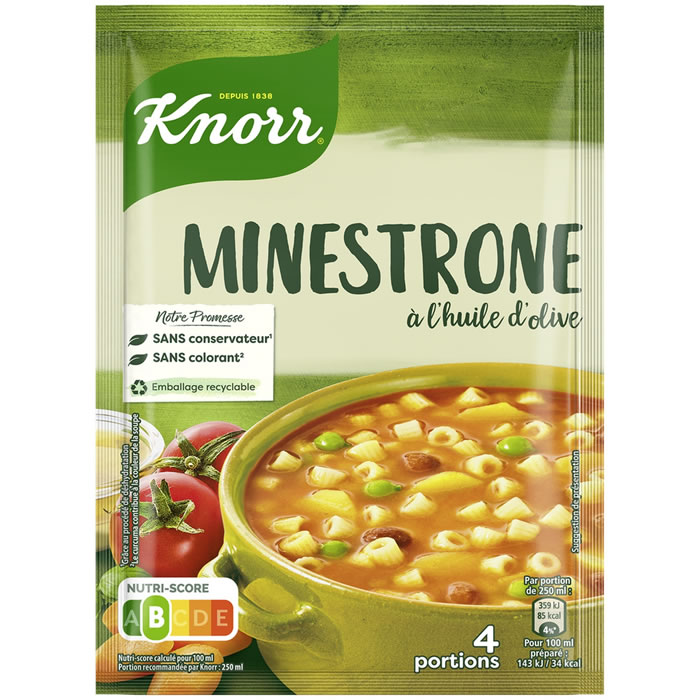 KNORR Soupe minestrone à l'huile d'olive