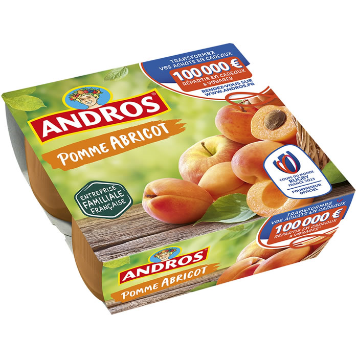 ANDROS Dessert pomme et abricot