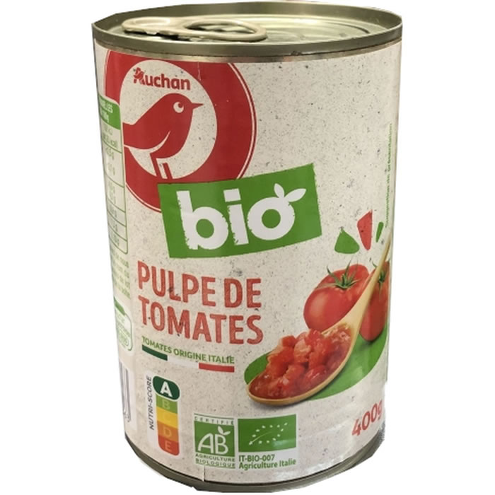 AUCHAN Pulpe de tomates bio