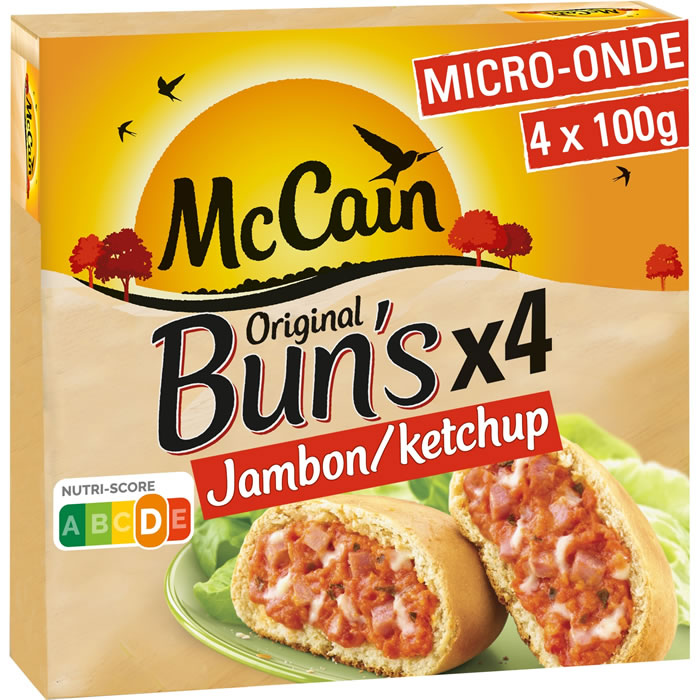 MC CAIN Bun's jambon ketchup