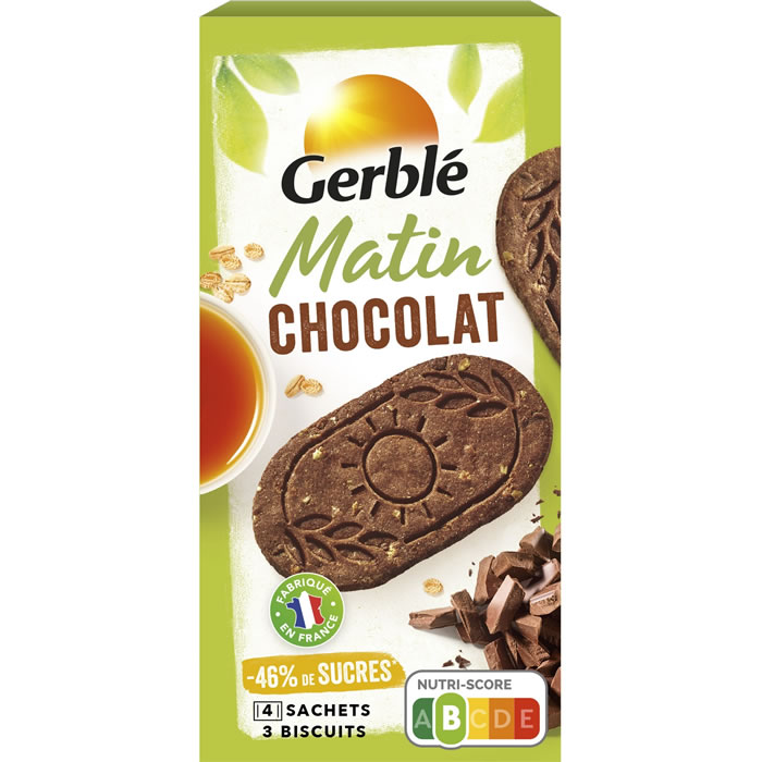 GERBLE Biscuits petit-déj au chocolat