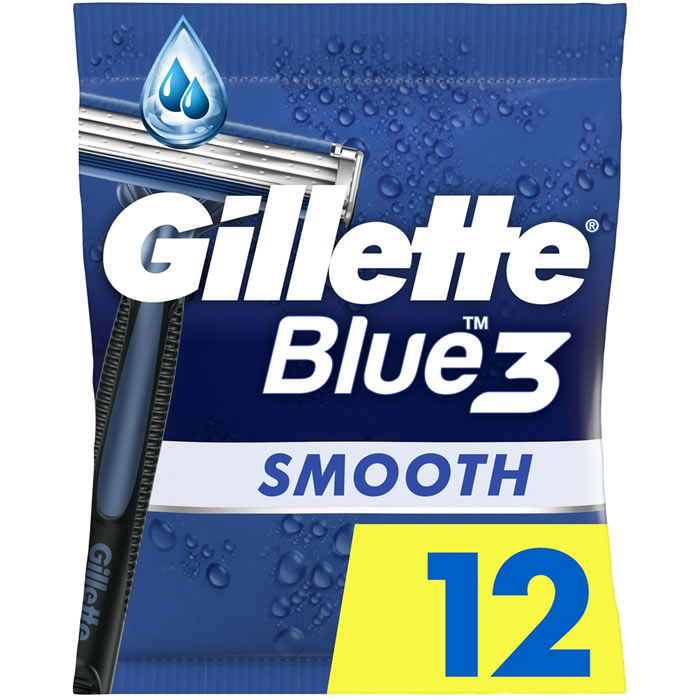 GILLETTE Blue 3 Smooth Rasoir jetable 3 lames