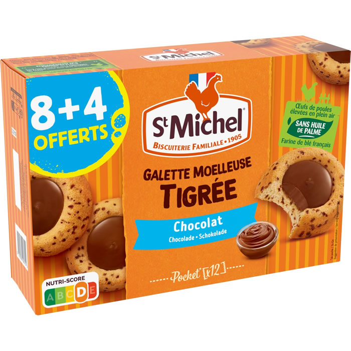 ST MICHEL Gâteaux moelleux au chocolat au lait