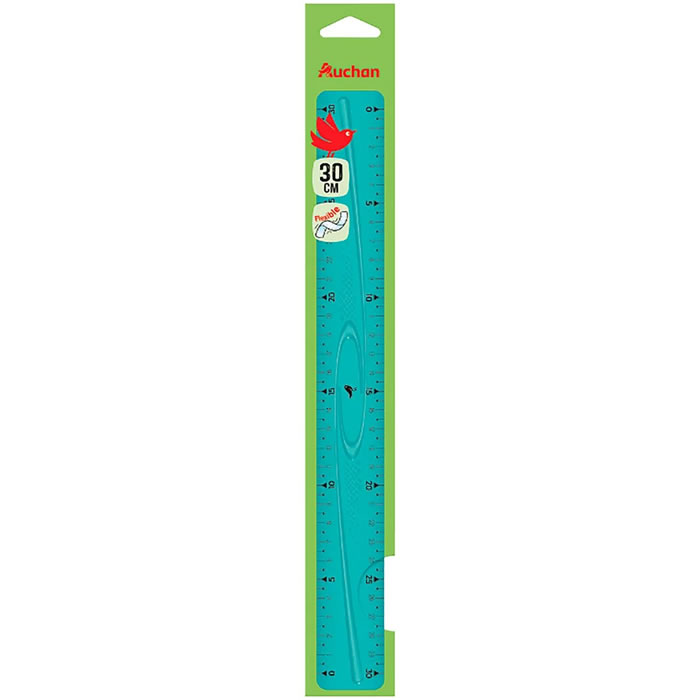 AUCHAN Règle flexible 30 cm