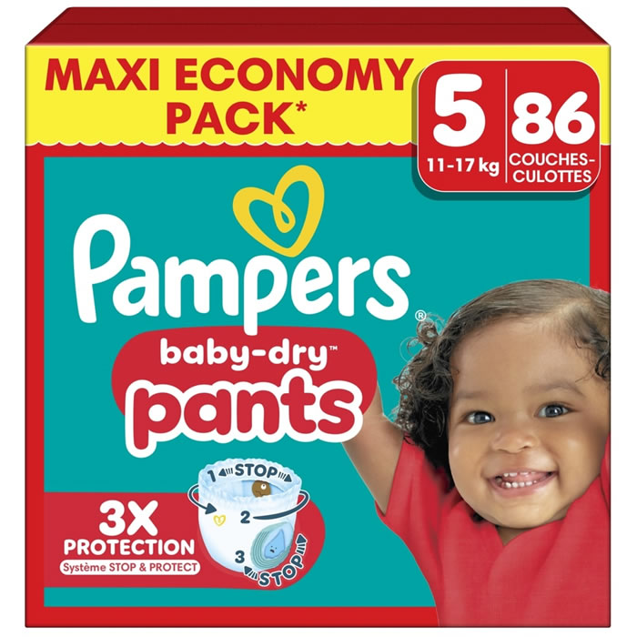 PAMPERS Baby-Dry Pants Couches-culottes taille 5 (11-17 kg)