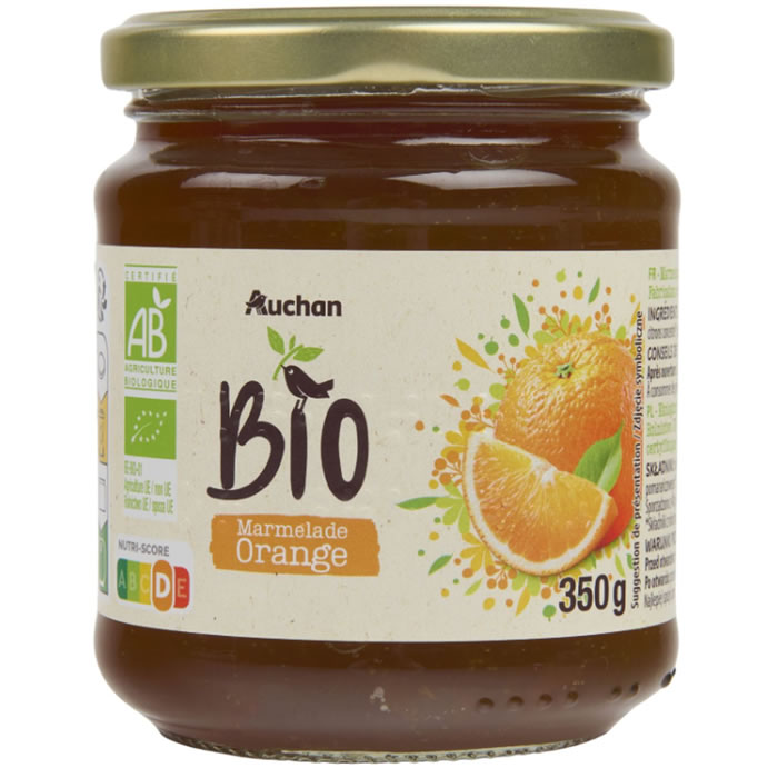 AUCHAN Marmelade d'oranges bio