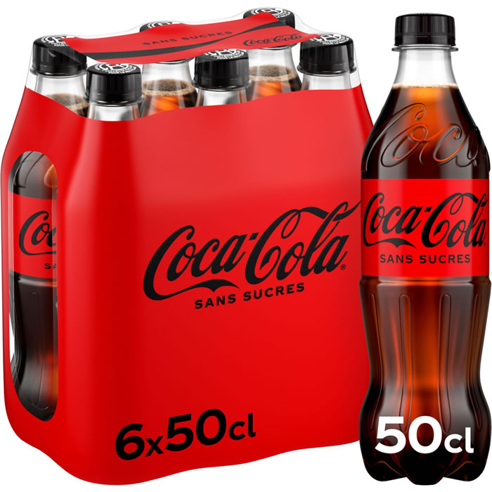 COCA-COLA Zéro Boisson gazeuse aux extraits végétaux sans sucres