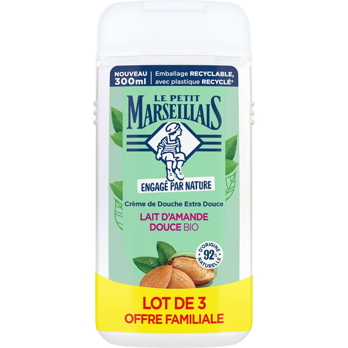 LE PETIT MARSEILLAIS Crème douche au lait d'amande douce