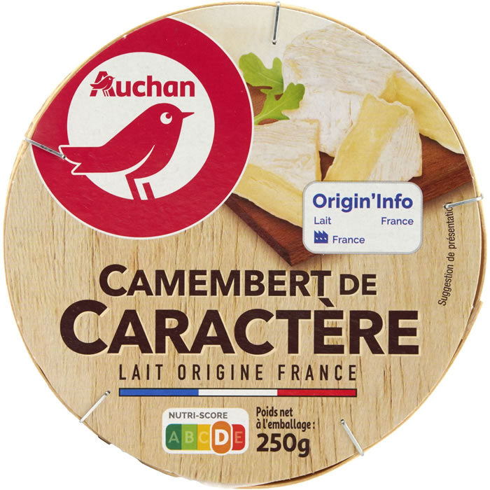 AUCHAN Camembert au lait pasteurisé