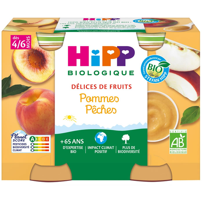 HIPP Délices de Fruits Pommes pêches bio