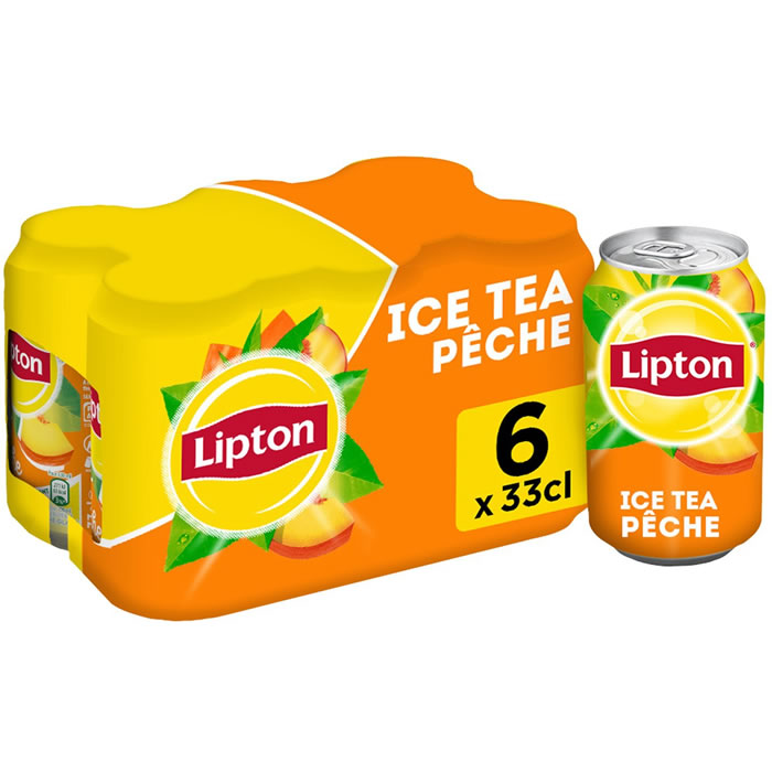 LIPTON Ice Tea Thé glacé aromatisé à la pêche