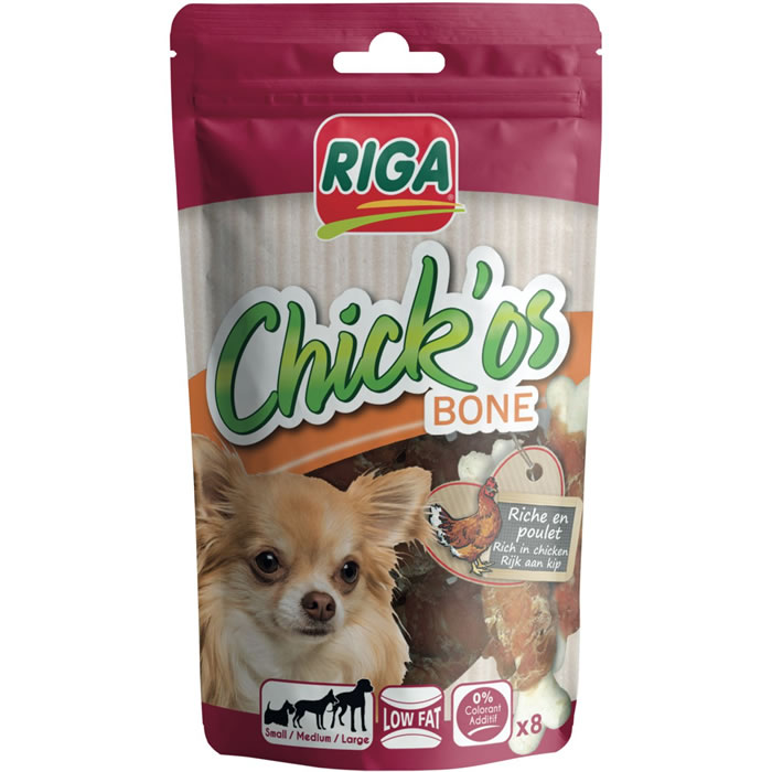 RIGA Chick'Os Bone Filets de poulet pour chien