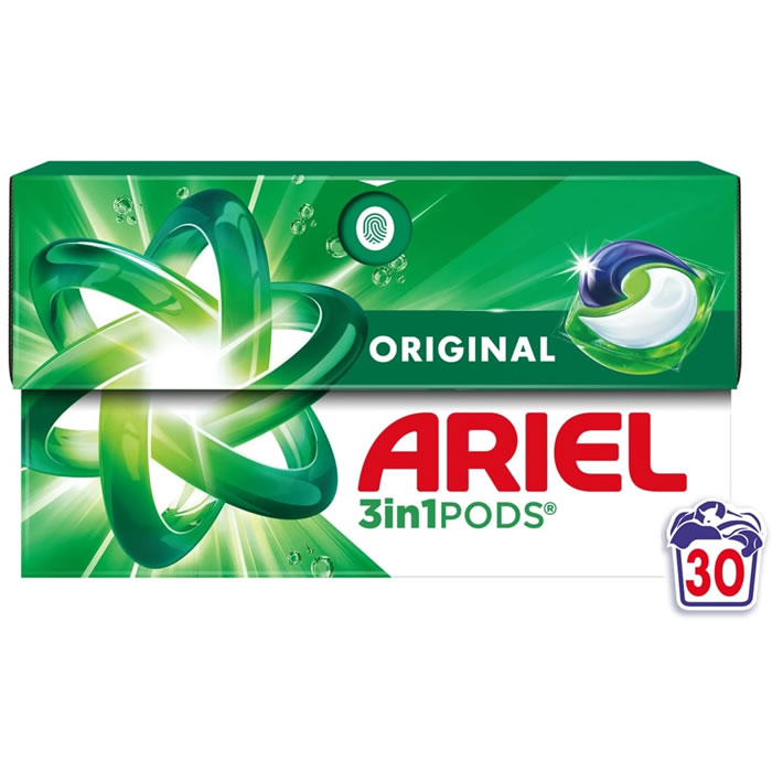 ARIEL 3 en 1 Pods Lessive capsules originales