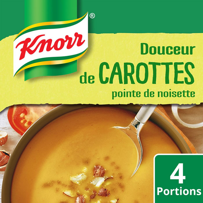 KNORR Soupe douceur de carottes pointe de noisette