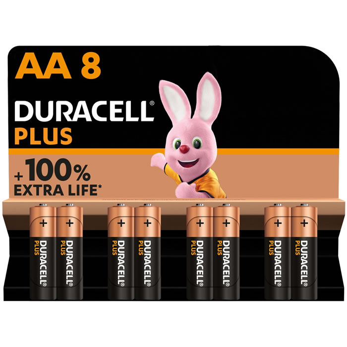 DURACELL Plus 8 piles alcaline LR06 - type AA